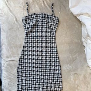 Tight checkered dress